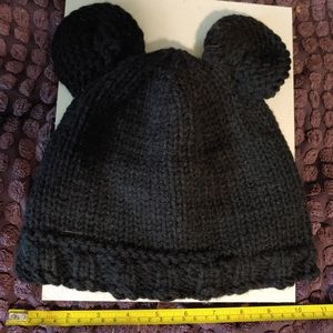 Fleece lined "Mickey" ear knit beanie